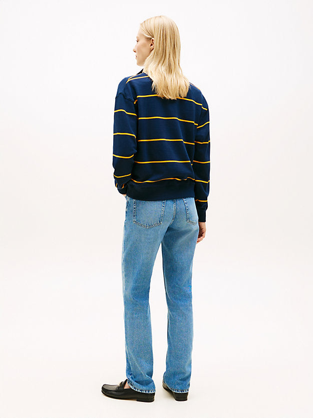 Logo Embroidery Terry Quarter-Zip Jumper