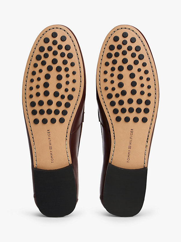 Leather Monogram Horsebit Chain Loafers