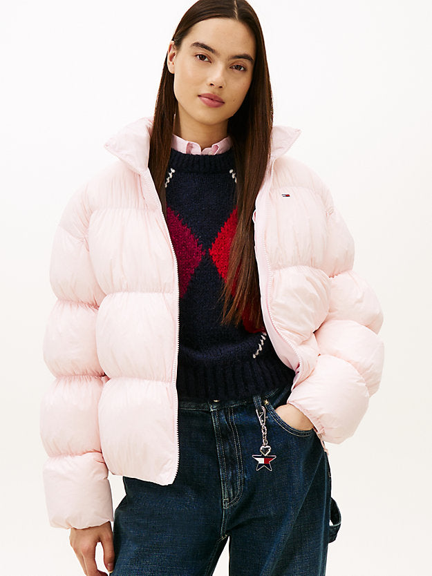 Ruched Down Puffer Jacket