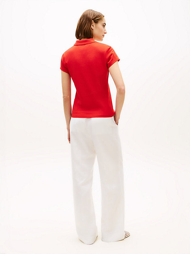 1985 Slim Fit Logo Embroidery Polo Shirt