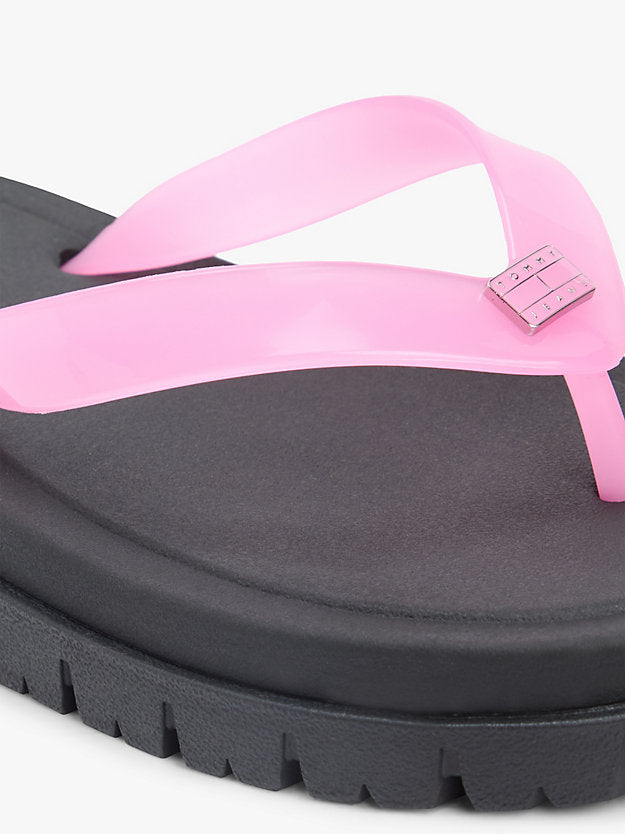 Jelly Cleat Wedge Flip-Flops