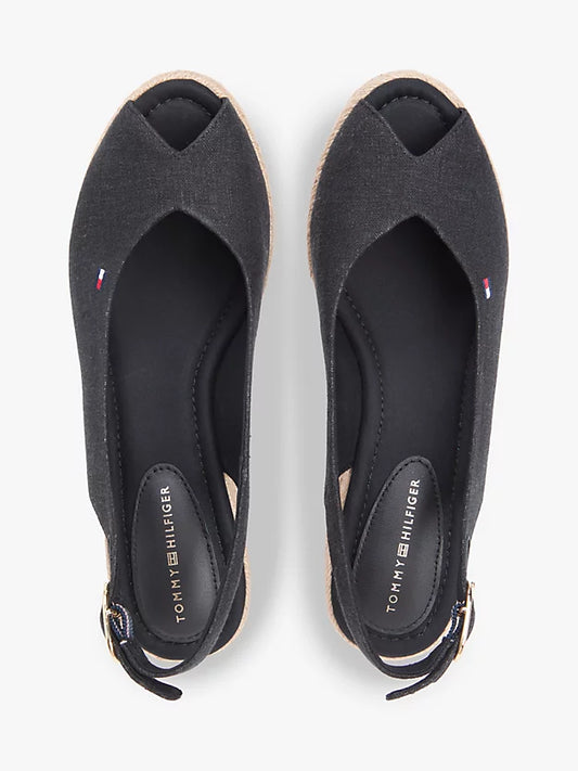 Hemp Slingback Wedge Espadrilles