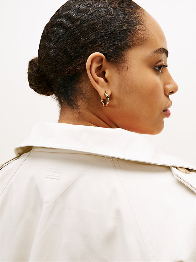 Curve Water Repellent Short Trench Jacket