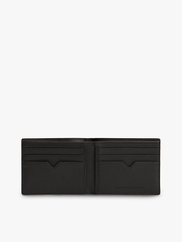 Leather Logo Bifold Credit Card Wallet