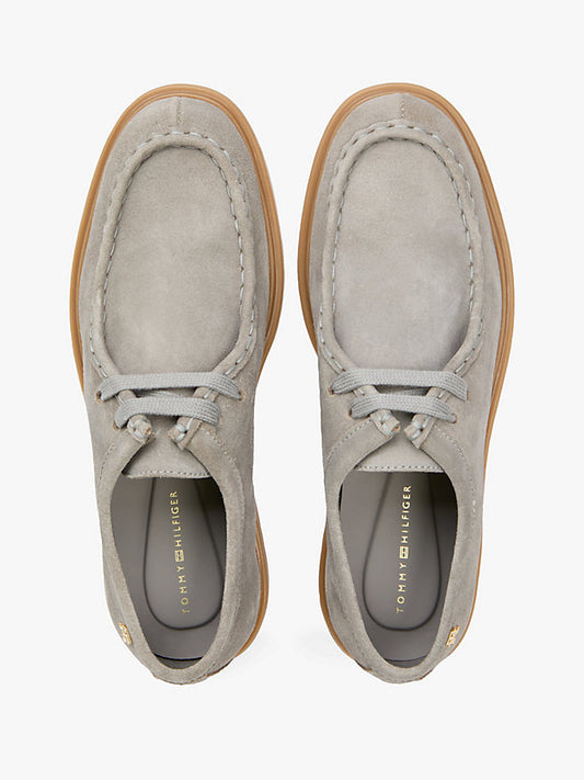 Monogram Suede Moc Toe Loafers
