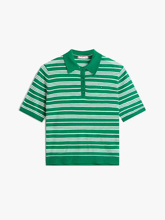 Short Sleeve Polo Jumper WiSilk