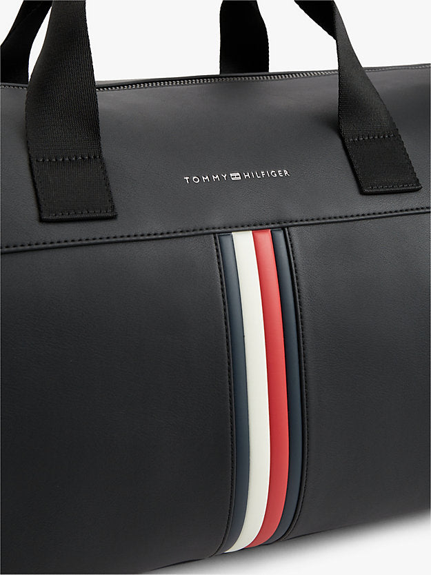 Metallic Logo Signature Tape Duffel Bag