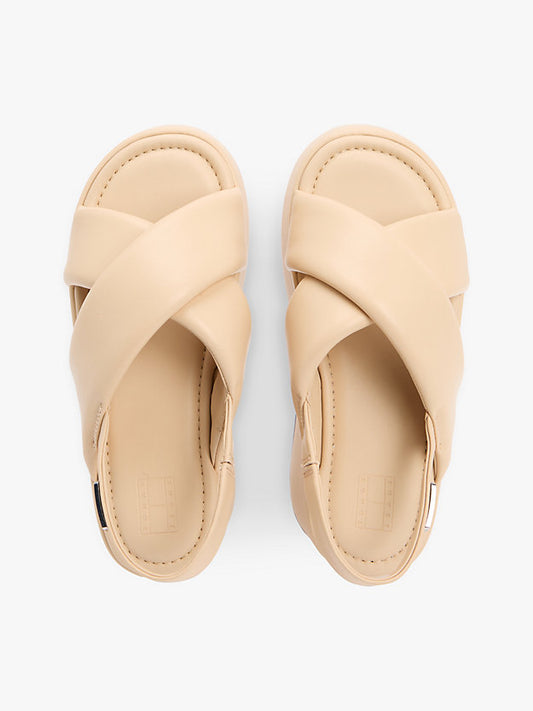 Padded Strap Wedge Sandals