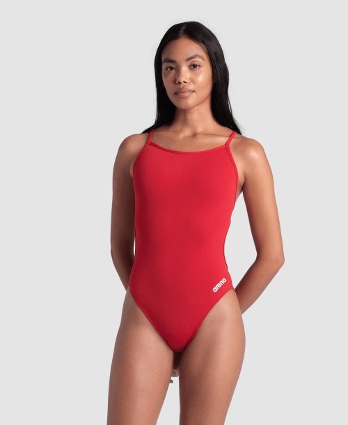 Women's Team Swimsuit Lace Back Solid