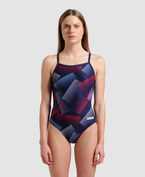 Women's Swimsuit Halftone Print Lightdrop