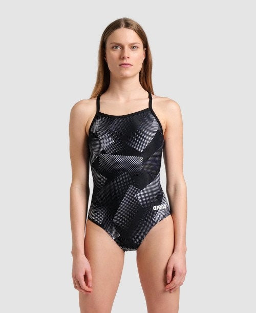 Women's Swimsuit Halftone Print Lightdrop