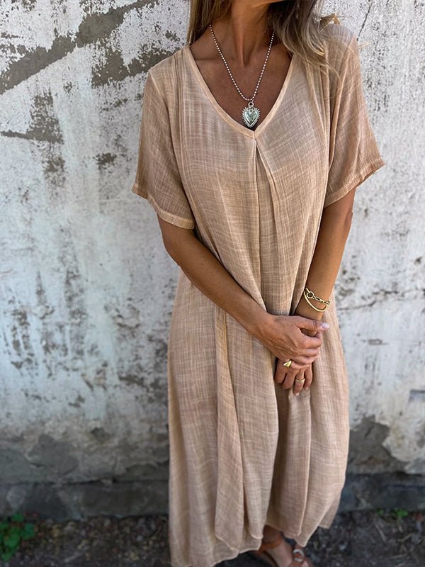 Le Coup de Cœur de Kathy - Robe Midi Col V