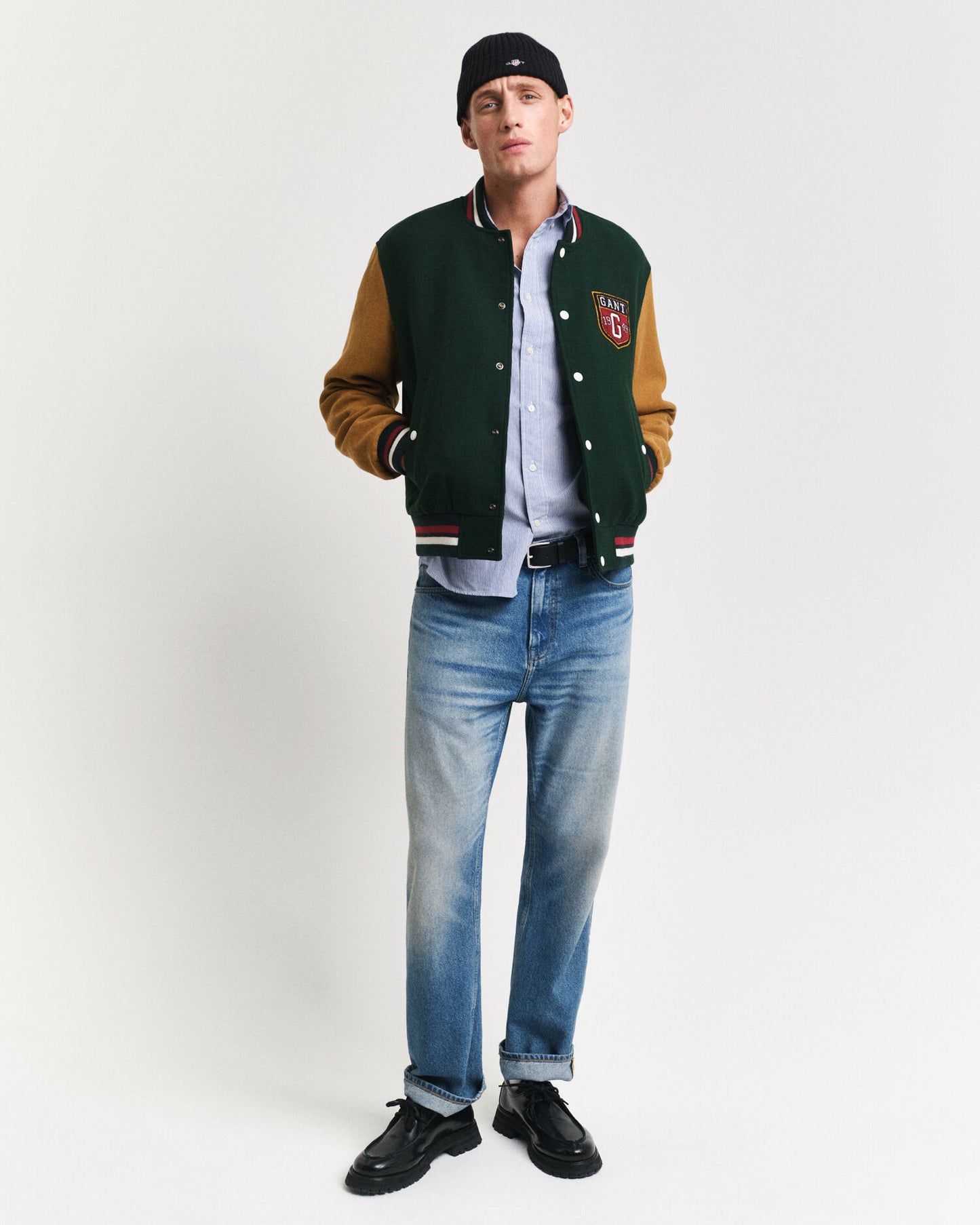 Wool Blend Varsity Jacket