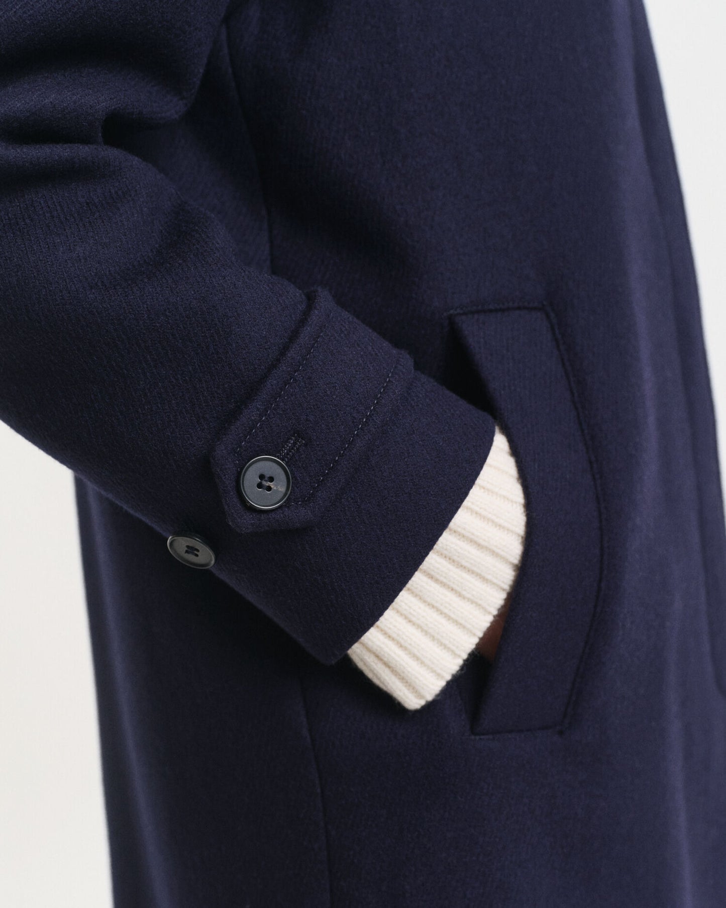 Wool Blend Car Coat