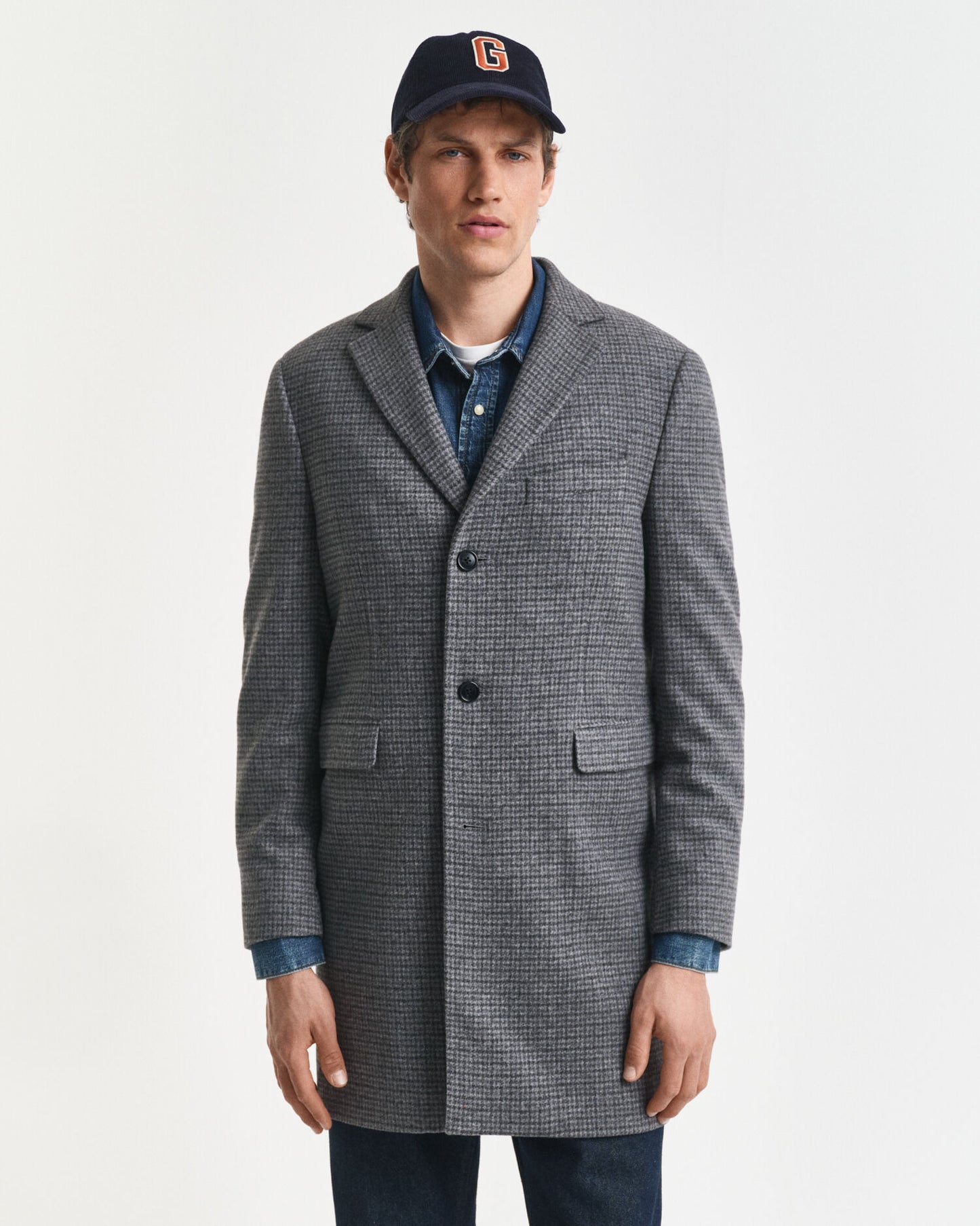 Two-Tone Wool Coat