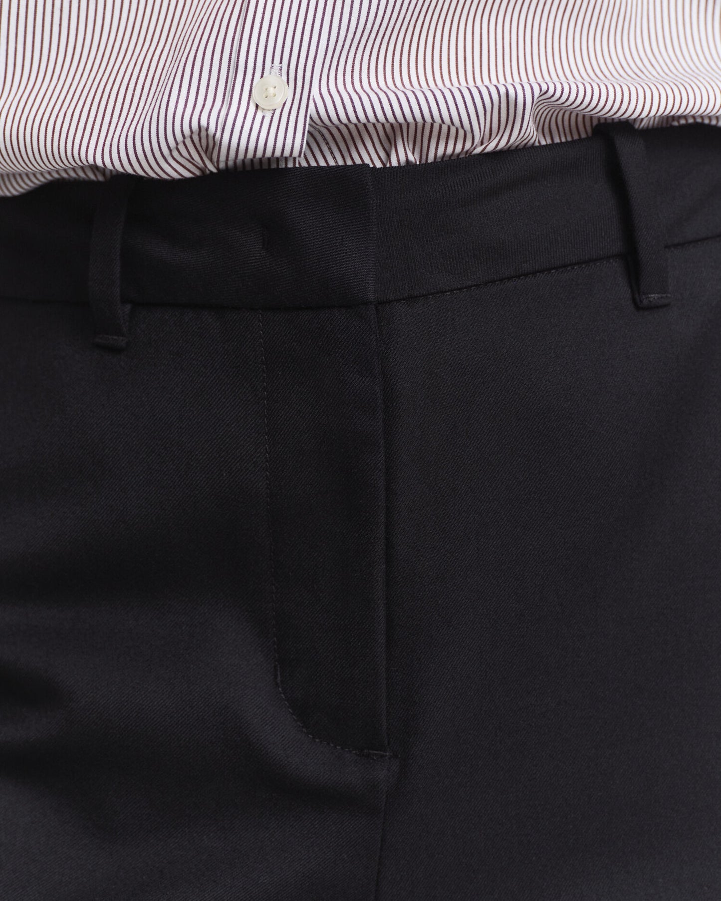Tailored Wool Blend Pants