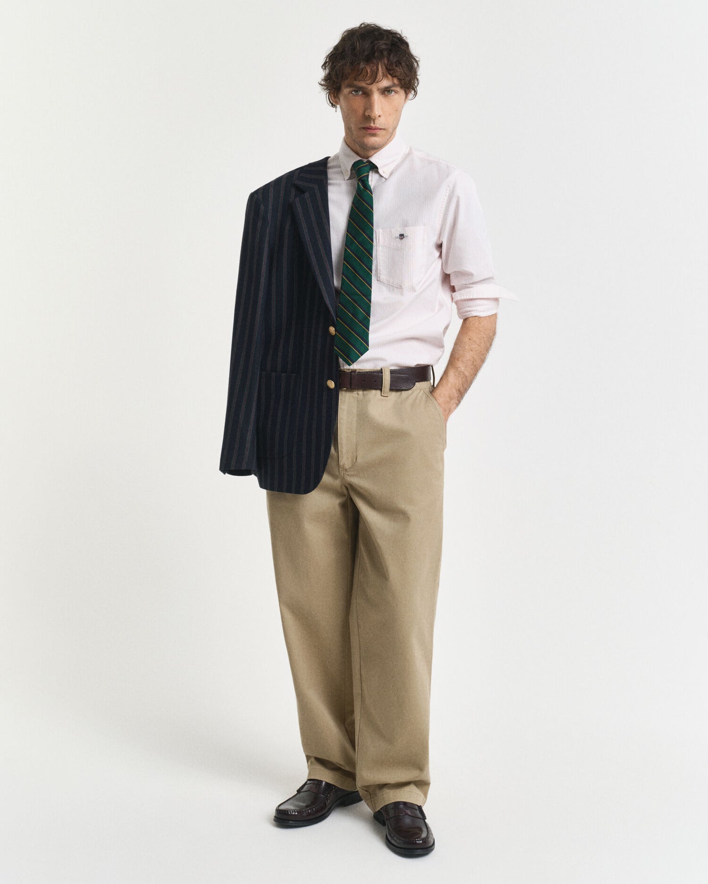 Regular Fit Banker Stripe Classic Oxford Shirt