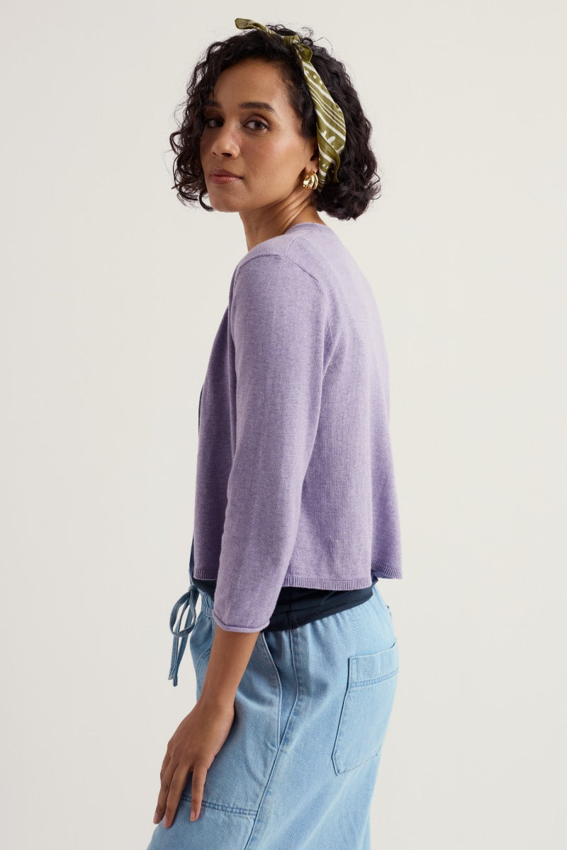 Vanessa Knitted Cardigan in GOTS-Certified Organic Cotton